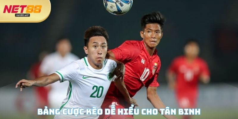 Bảng cược kèo dễ hiểu cho tân binh